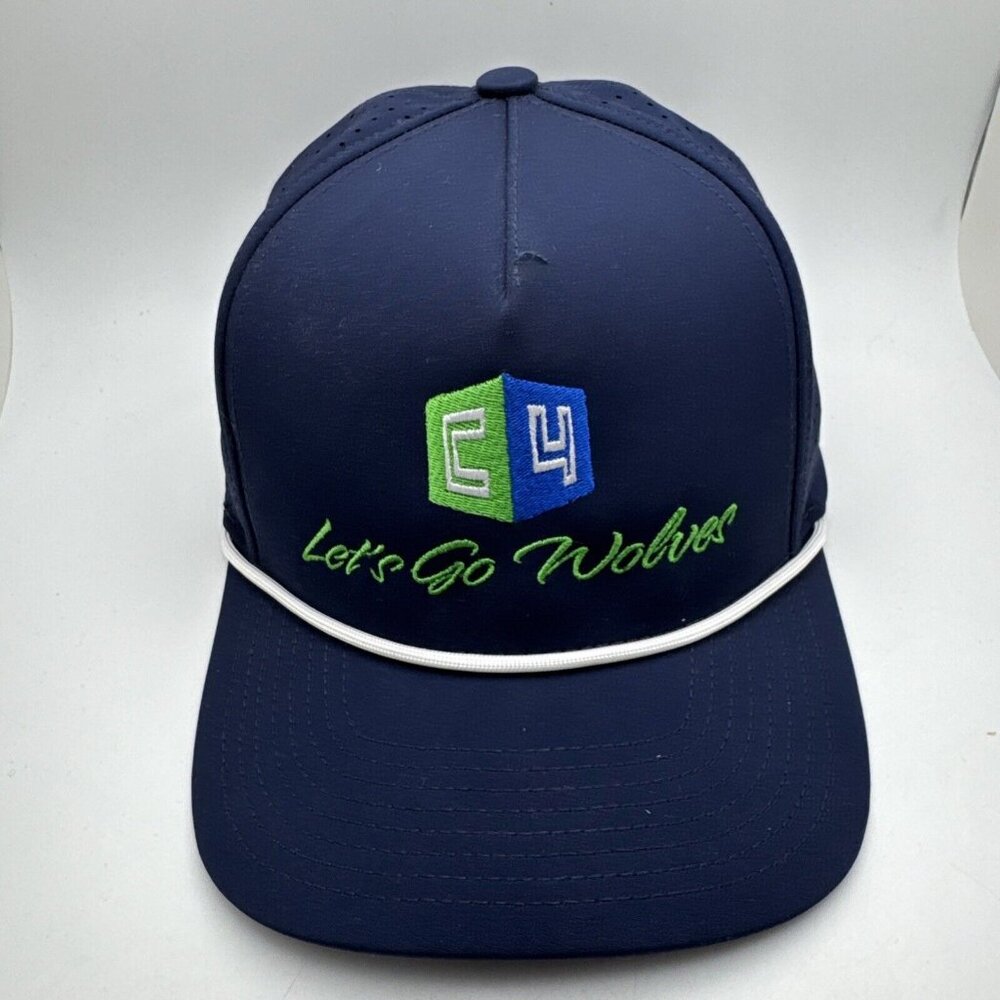 Pacific C4 Let’s Go Wolves SnapBack Hat Cap Timberwolves GR54